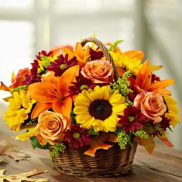 Autumn Basket - Royal Fleur Florist - $94.99 - Royal Fleur Florist ...